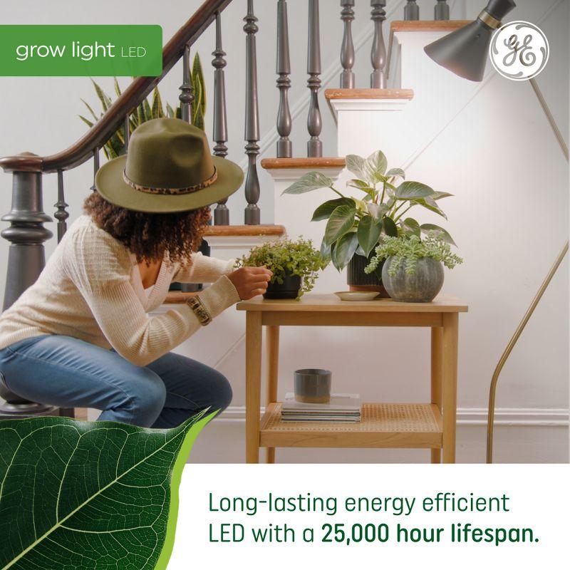 GE Grow Light Fixture for Flowers and Fruit 2'': LED, 40W, 2000 Lumens, Non-Standard Shape, 24'' Bulb, Suitable for Damp Locations