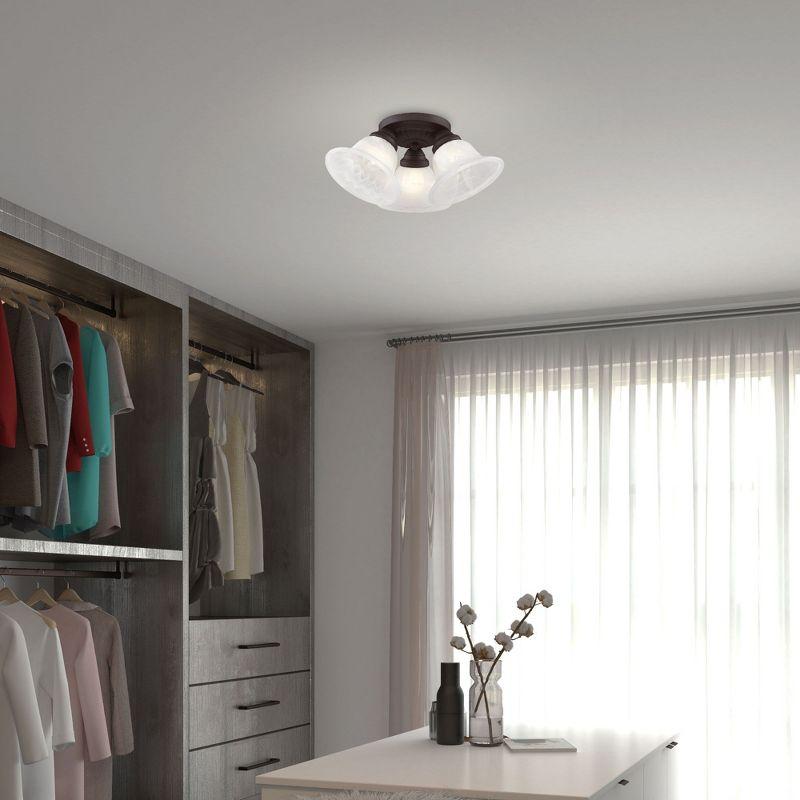 Livex Lighting Edgemont 3 - Light Flush Mount in  Bronze
