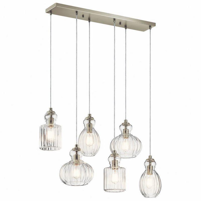 Kichler Lighting Riviera 6 - Light Island Pendant Light in  Brushed Nickel