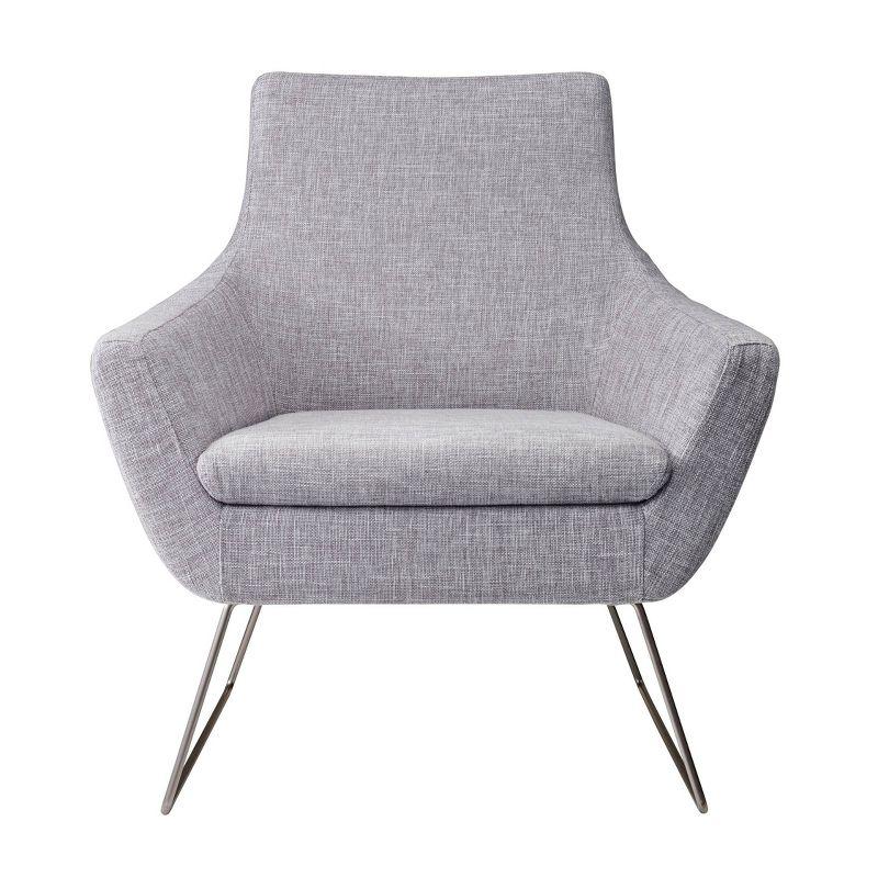 Kendrick Light Grey Metal Accent Chair