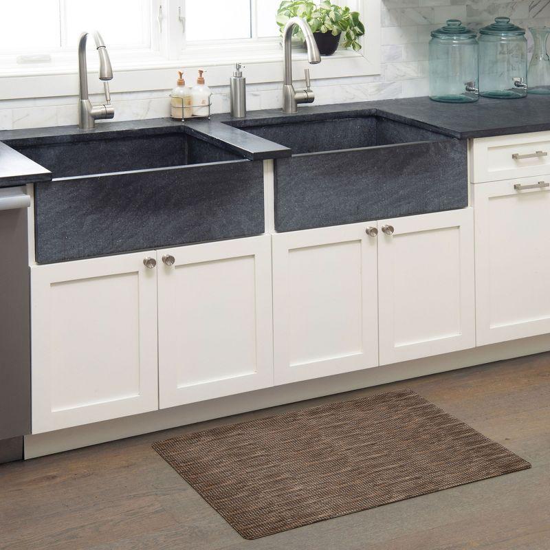 Home Dynamix Smooth Step Machine Washable Low Profile Stain Resistant Non-Slip Versatile Utility Kitchen Mat