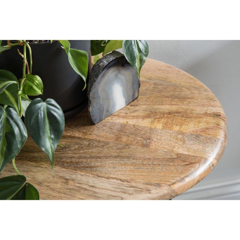 Kate and Laurel Pallson Round Wood Side Table, 18x18x22, Natural
