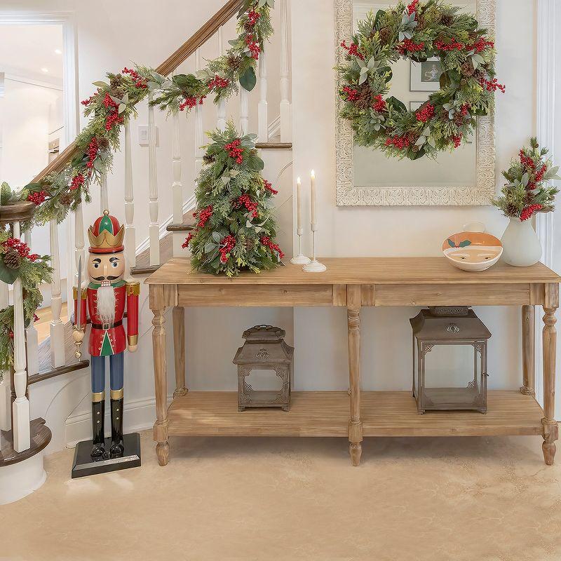 108'' in. Faux Garland