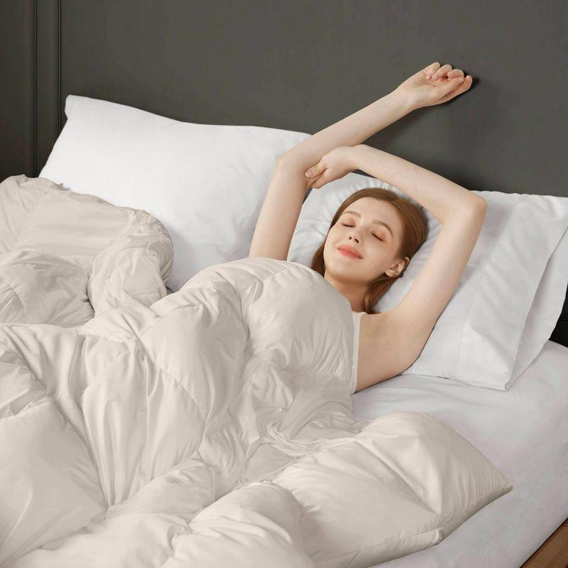 Madison Park Stay Puffed Overfilled Down Alternative Comforter Tan