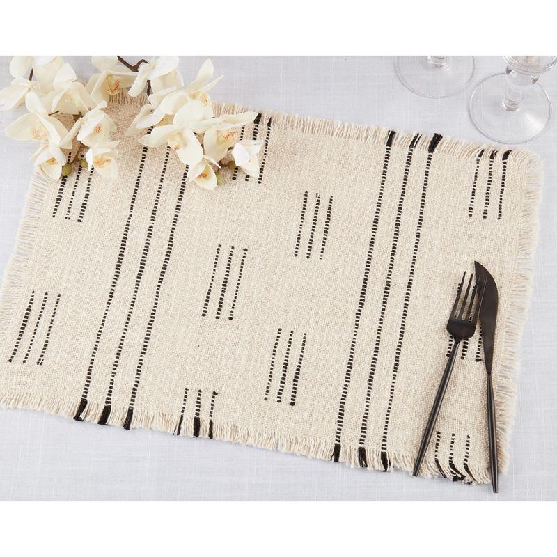 Amayah Cotton Striped Rectangle Placemat