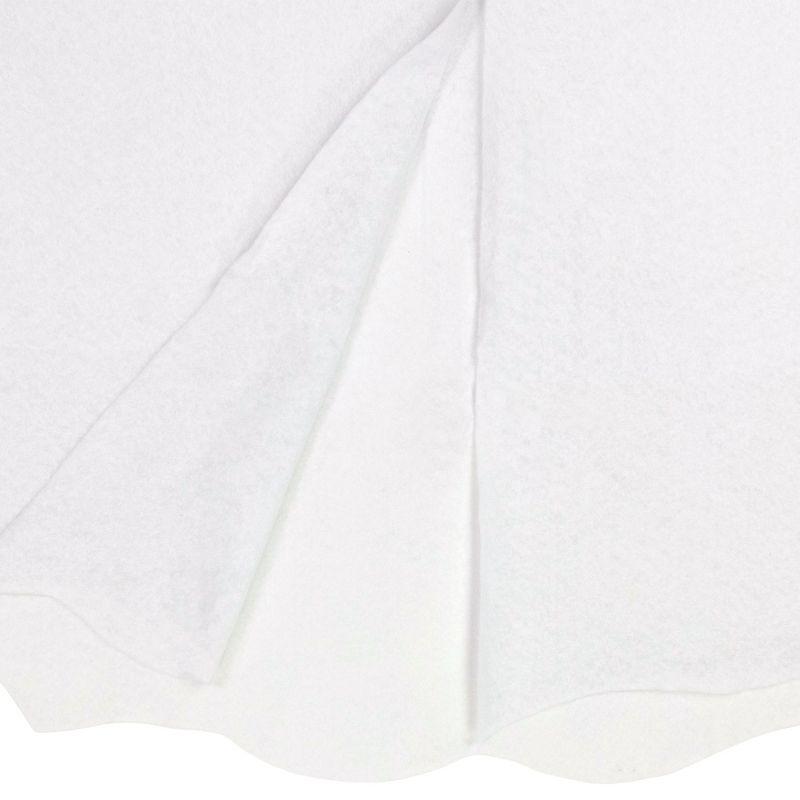 Northlight Scalloped Edge Christmas Tree Skirt - 38" - White