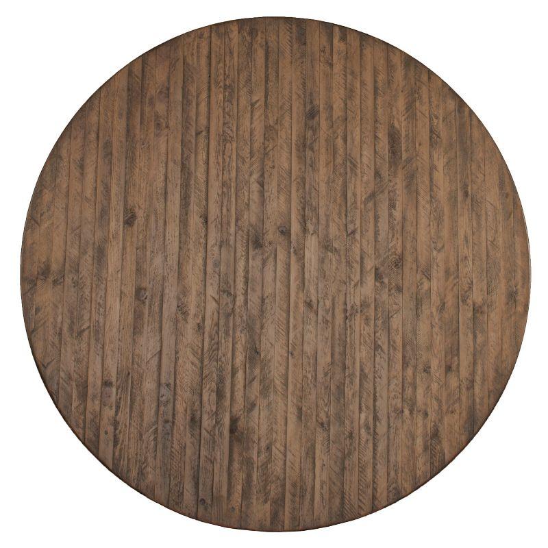 Forest Hill Round Dining Table Wood Brown - Hillsdale Furniture: Mid-Century, 4-Point Leg, Seats 4