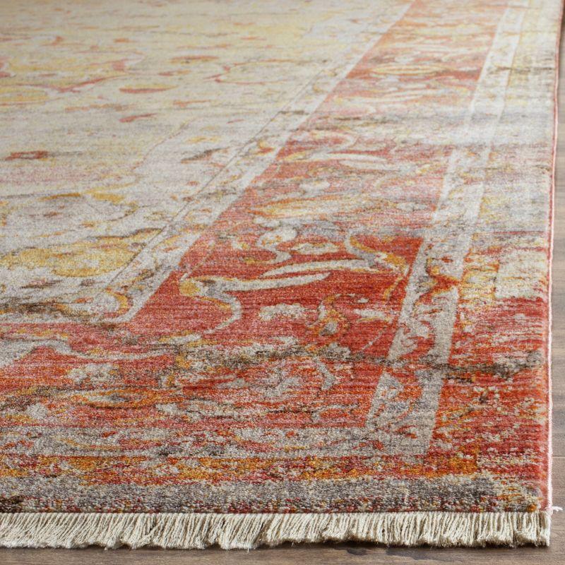 Vintage Persian VTP435 Power Loomed Indoor Runner Rug - Saffron/Cream - 2'2"x12' - Safavieh
