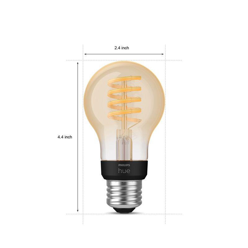 Philips Hue White Ambiance Filament A19 Bluetooth Smart LED Bulb