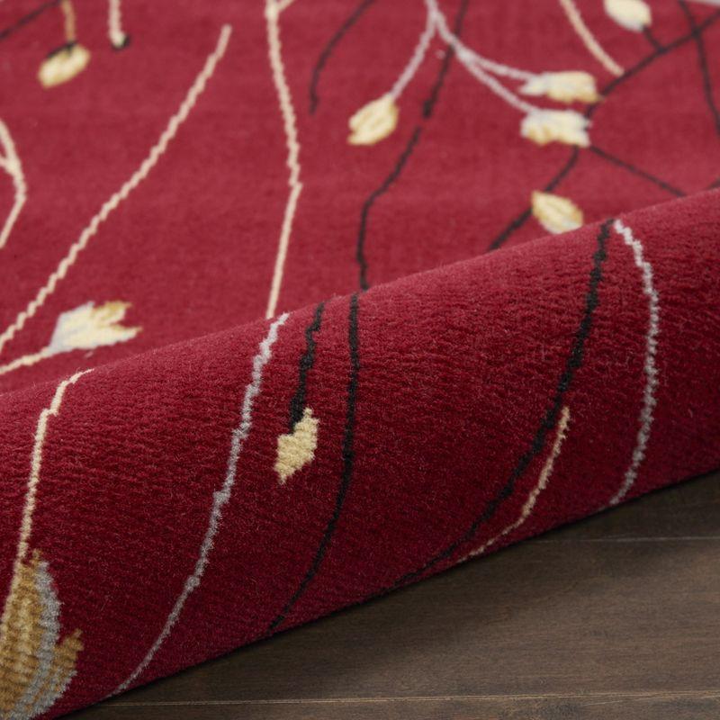 Nourison Grafix Flowing Vines and Blooms Indoor Area Rug