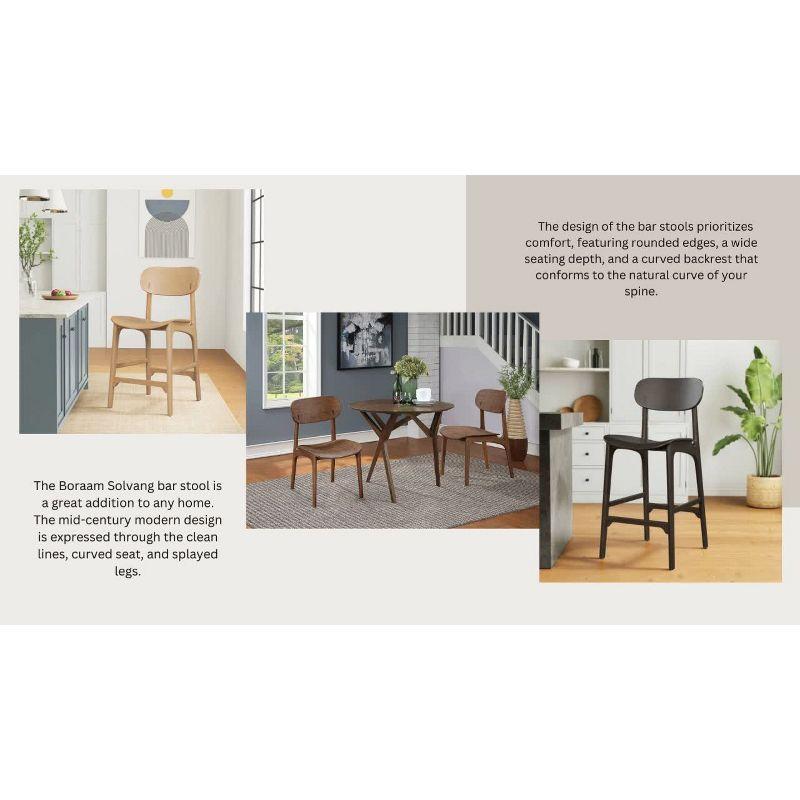 Solvang Natural Wood Counter Height Barstool