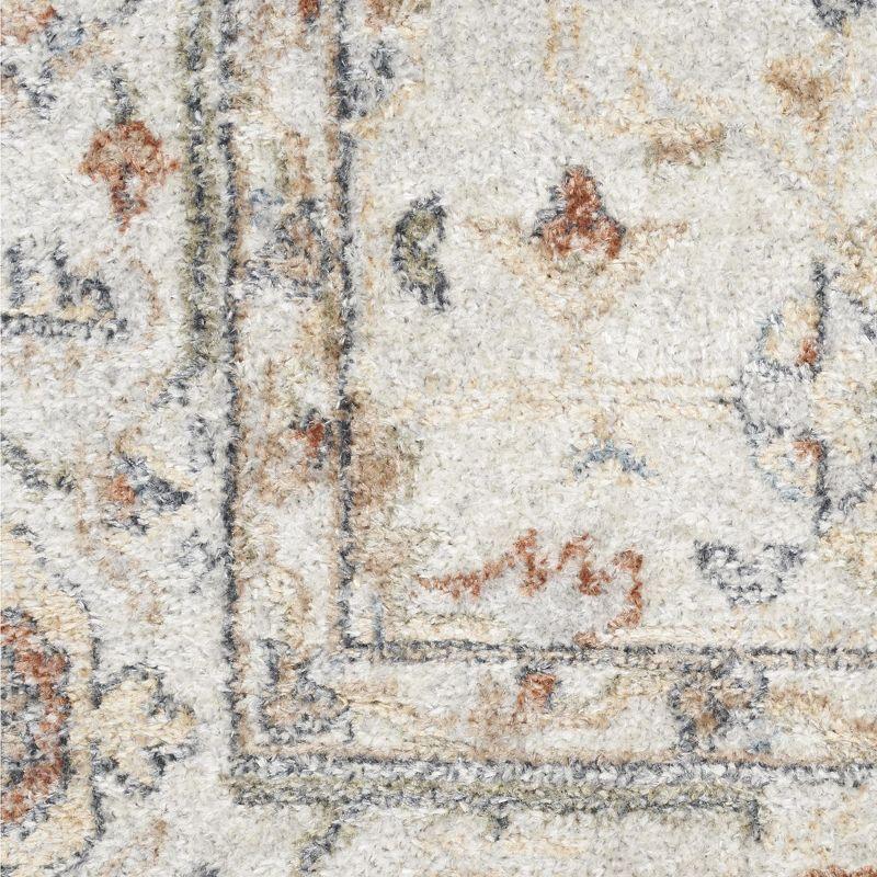 Nourison Astra Machine Washable Vintage Persian Indoor Rug Grey/Multi 4' x 6'