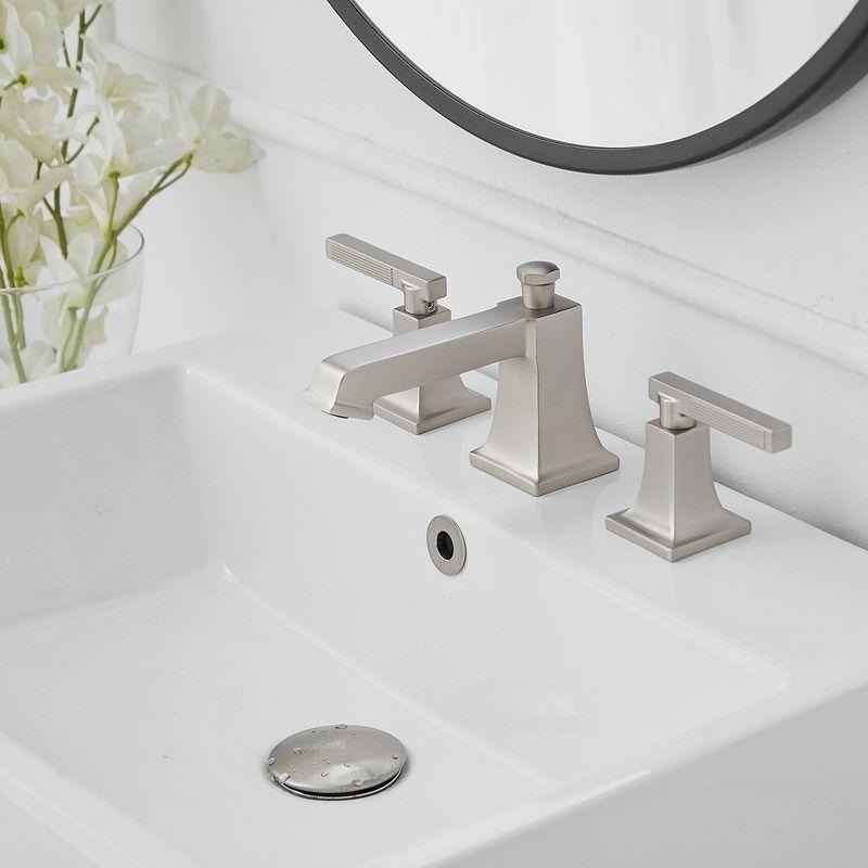 Widespread 2-handle Bathroom Faucet with Drain Assembly