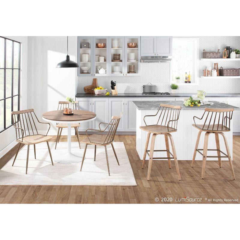 George Oliver Amella 30" Fixed-Height Bar Stool