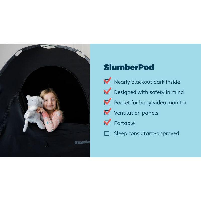 SlumberPod Combo with Fan Blackout Portable Privacy Pod - Black