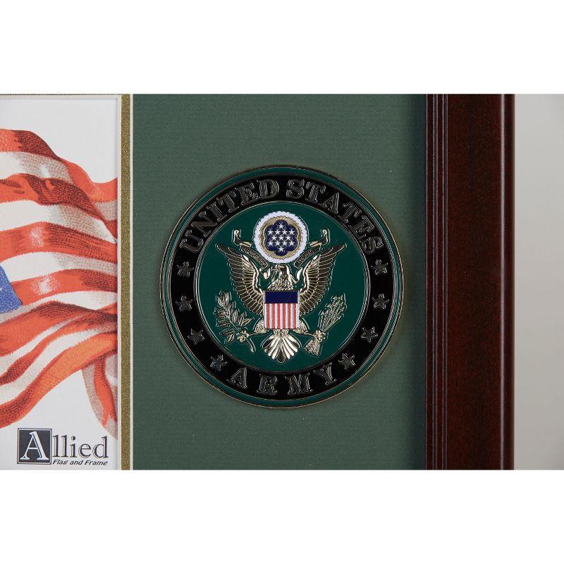 Allied Frame US Armed Forces Medallion Portrait Picture Frame - 4 x 6 Picture Opening