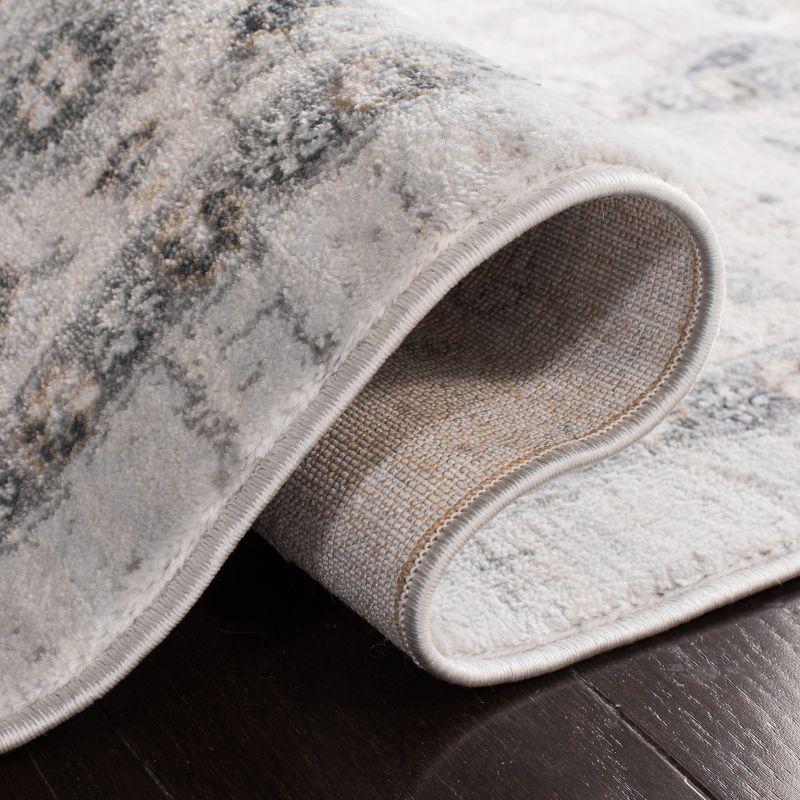 Isabella ISA936 Power Loomed Area Rug - Light Grey/Grey - 8'x10' - Safavieh