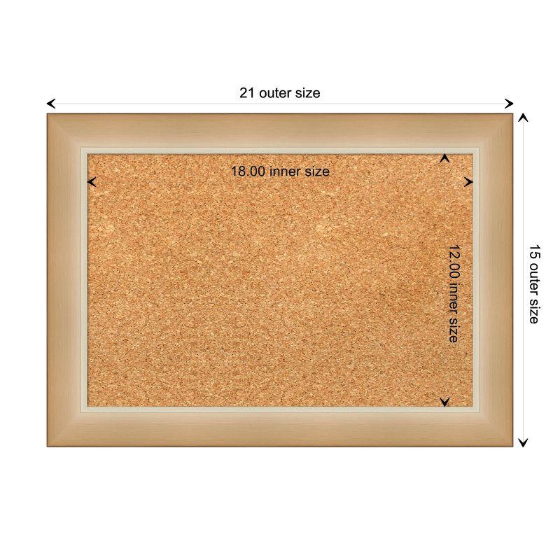 Eva Ombre Gold Framed Natural Corkboard, 25 x 19 Inch