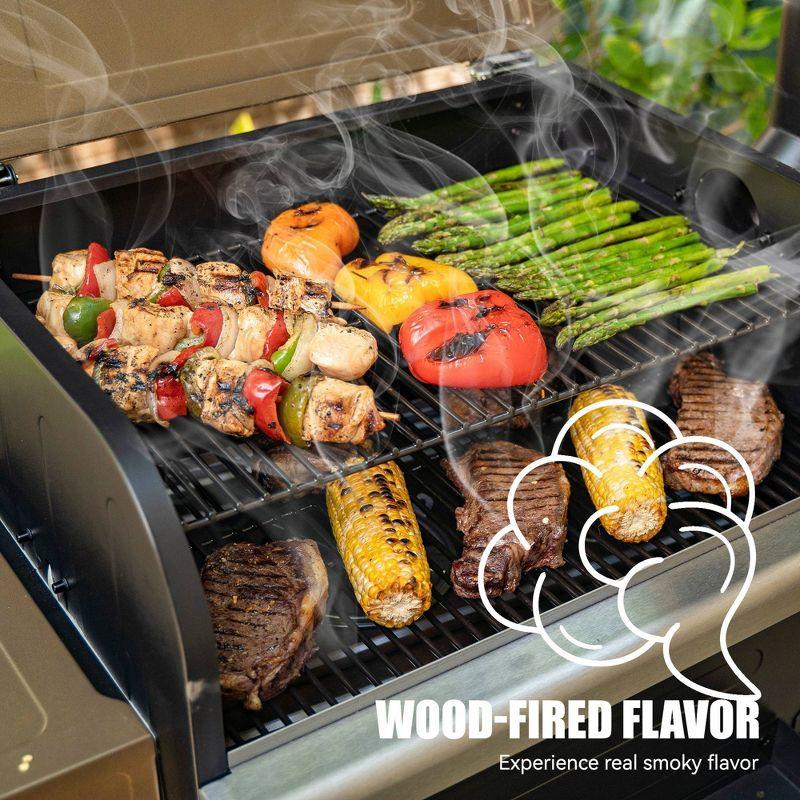 ZPG-6002B Wood Pellet Grill BBQ Smoker Digital Control - Brown - Z Grills