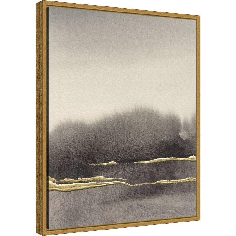 16" x 20" Trees After the Storm II by Chris Paschke Framed Wall Canvas - Amanti Art: Modern Lithograph, Gold Frame, Sawtooth Back