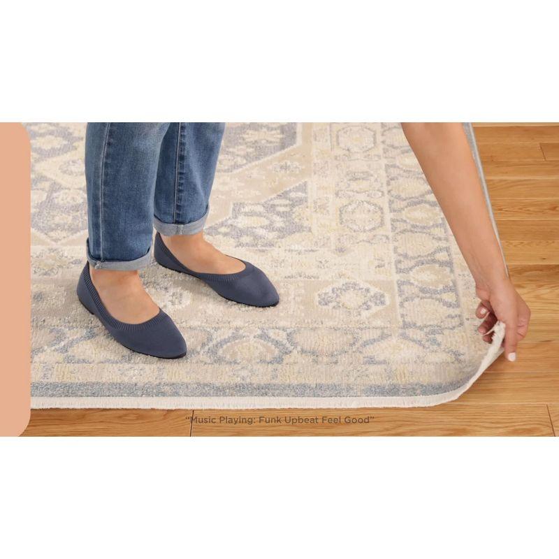 Town & Country Everyday Rein Everwash Non-Slip Backing Washable Area Rug Brown/Grey