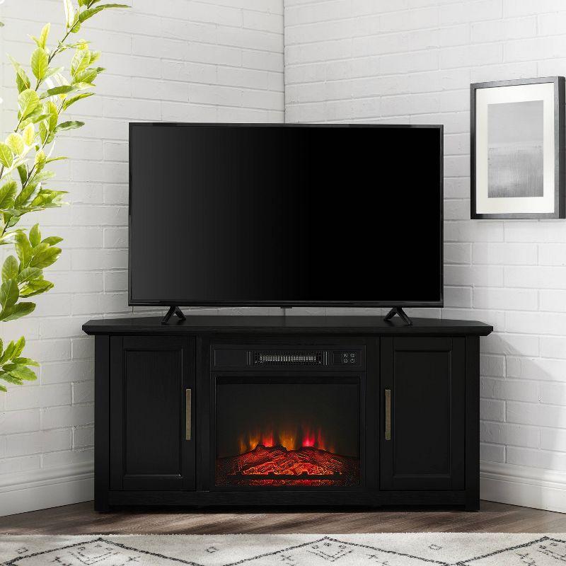 Camden Corner TV Stand for TVs up to 50" with Fireplace - Crosley