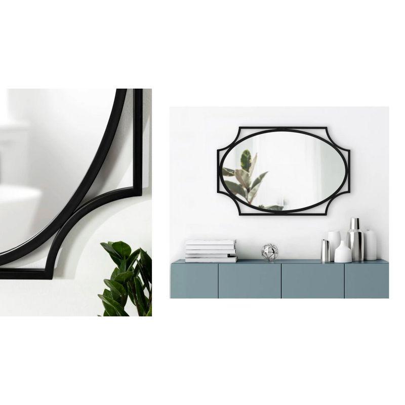 Kate and Laurel Rateau Scalloped Wall Mirror