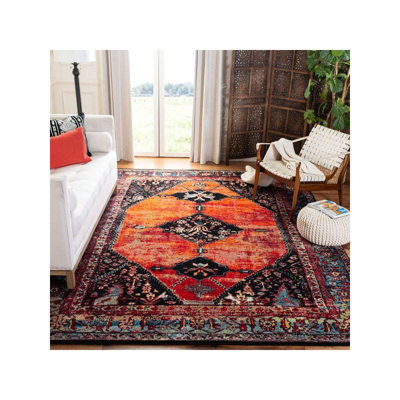 Vintage Hamadan VTH217 Power Loomed Indoor Area Rug - Orange/Multi - 8'x10' - Safavieh