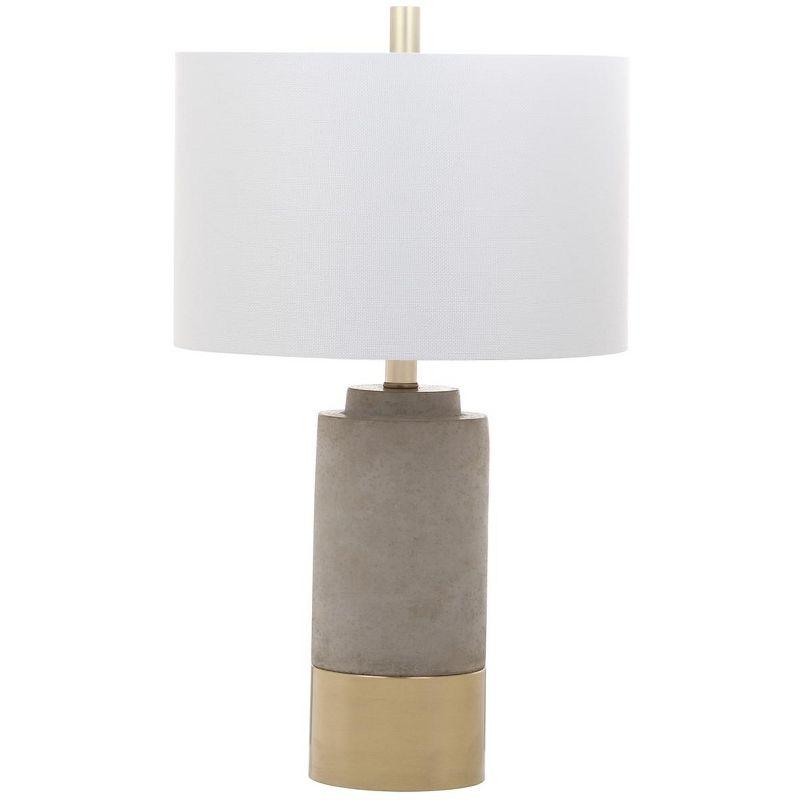 Elegant Gray 24" Traditional Table Lamp Set in Smooth White