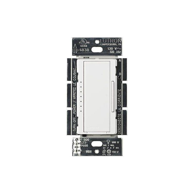 Lutron Maestro C.L Dimmer Switch for Dimmable LED, Halogen & Incandescent Bulbs, Single-Pole or Multi-Location, MACL-153M-WH