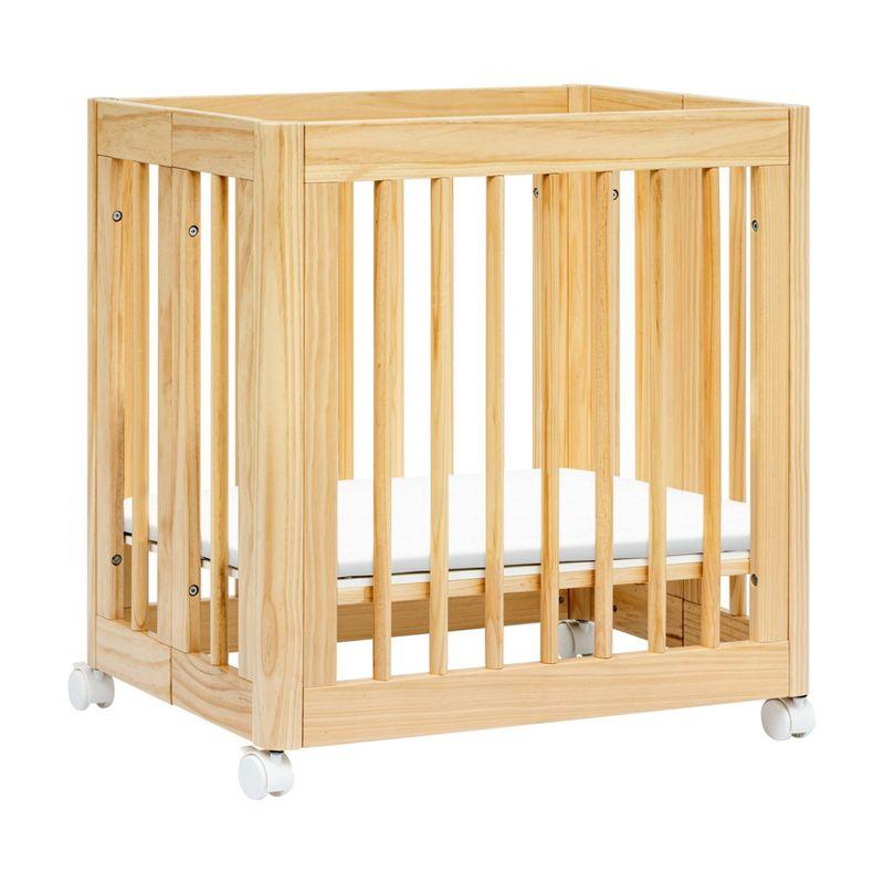 Babyletto Yuzu Natural Wood 8-in-1 Convertible Baby Crib with All Stages Conversion Kit