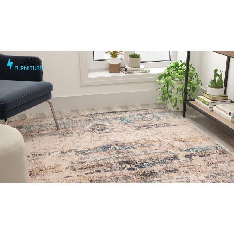 Flash Furniture Artisan Old English Style Traditional Rug - 8' x 10' - Blue