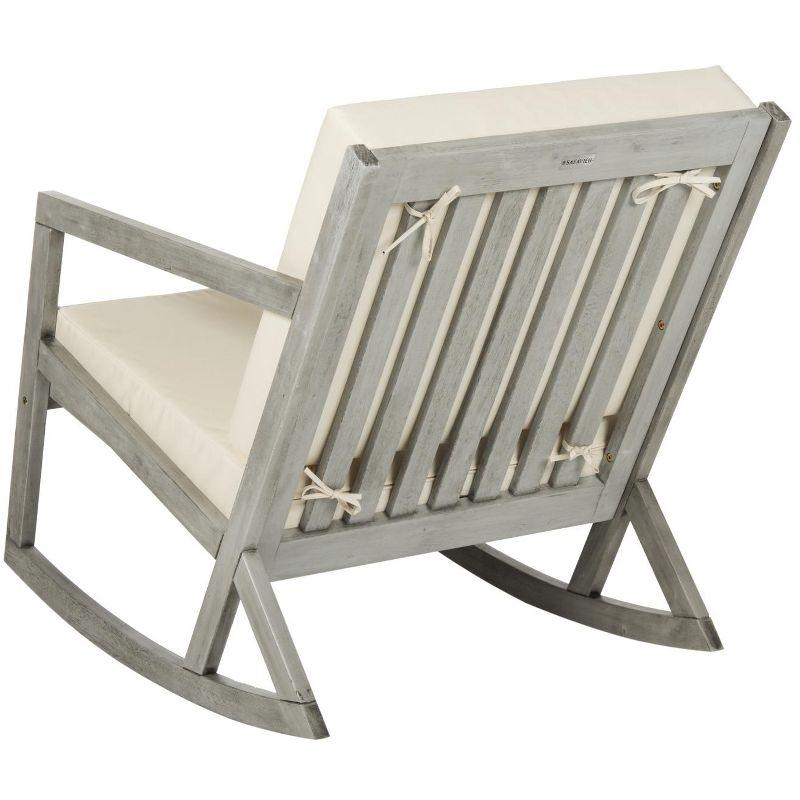 Vernon Rocking Chair Indoor/Outdoor - PAT7013 - Grey/Beige - Safavieh