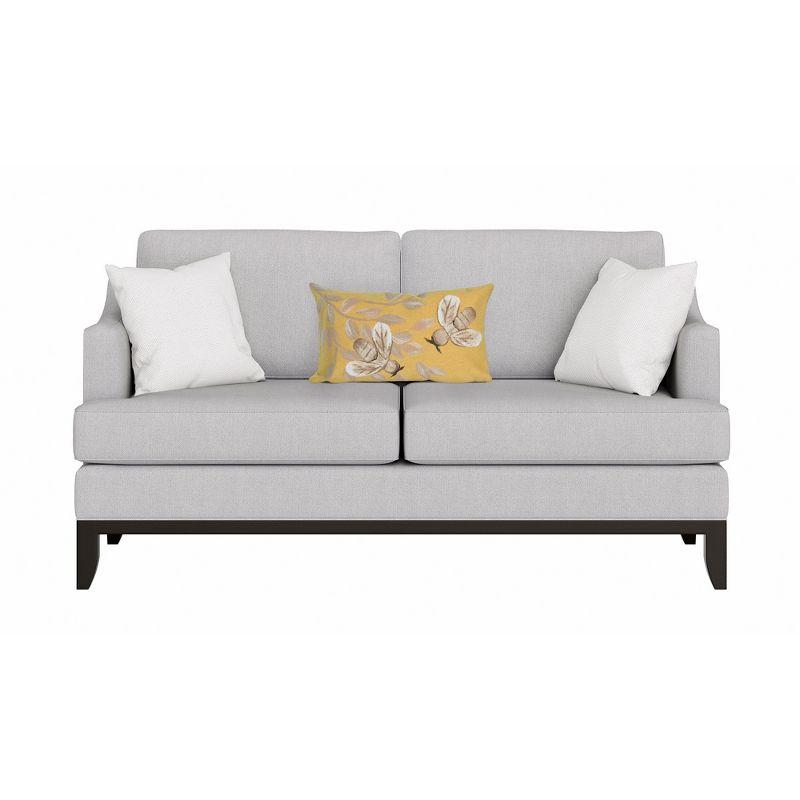Liora Manne Visions III Bees Indoor/Outdoor Pillow Honey 12" x 20"