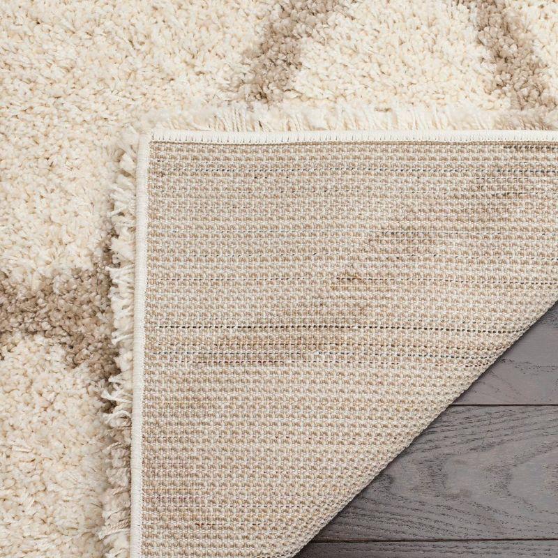 Hudson Shag SGH283 Power Loomed Indoor Area Rug - Ivory/Beige - 4'x6' - Safavieh.