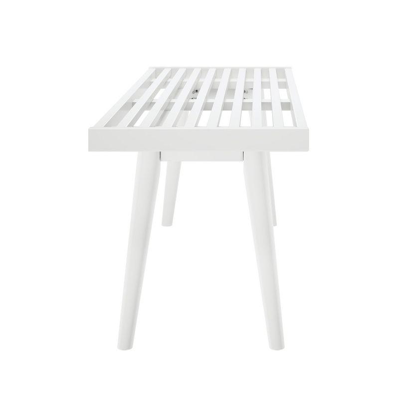 Plank+Beam Entryway Bench, Solid Wood End of Bed Bench for Bedroom, Hallway, Porch, 56.25”