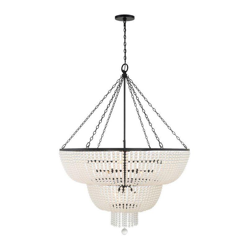 Crystorama Lighting Rylee 15 - Light Chandelier in  Matte Black