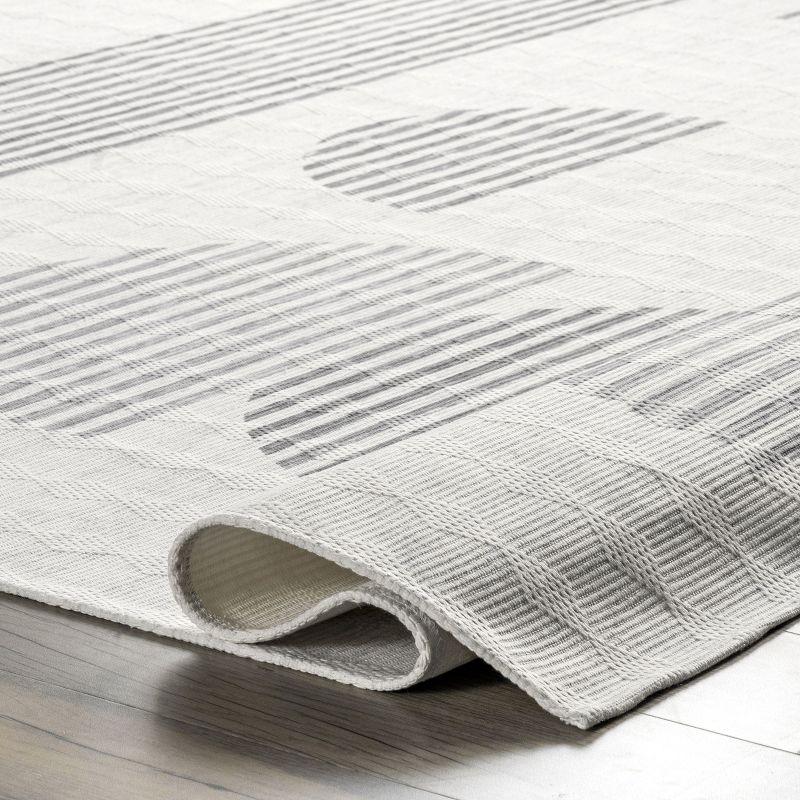 Nuloom Fae Geometric Shapes Pet Friendly Machine Washable Area Rug, 8' x 10', Ivory