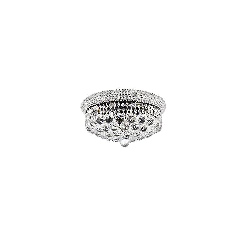 Elegant Lighting Primo 16 inch black flush mount