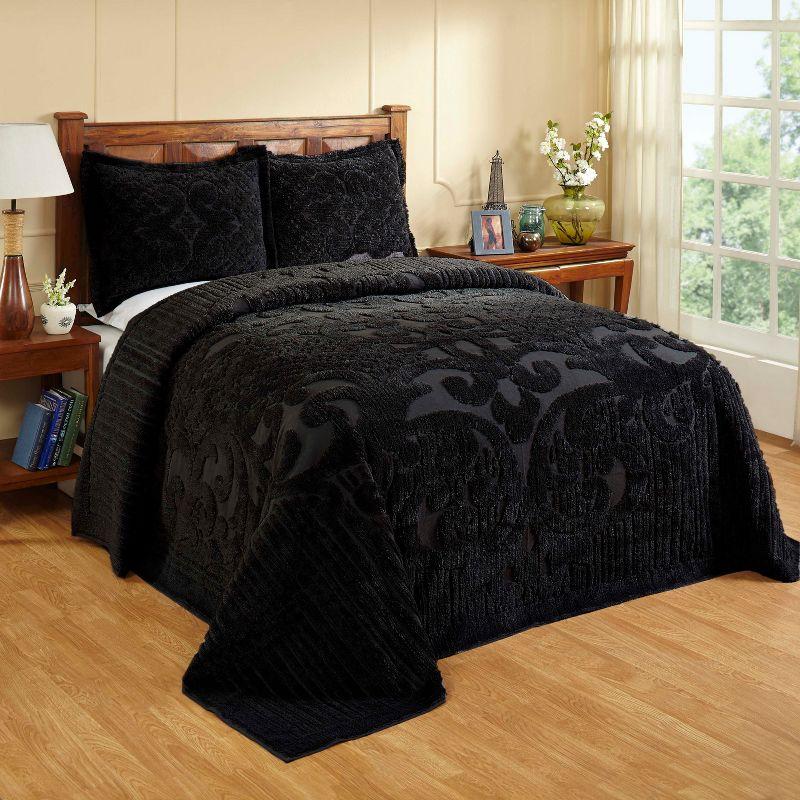 Better Trends Rio 100% Premium Cotton Tufted Bedspread Set, Soft & Luxurious Feel, Perfect for Gifting, All Seasons Machine Washable Medallion Bedding Set