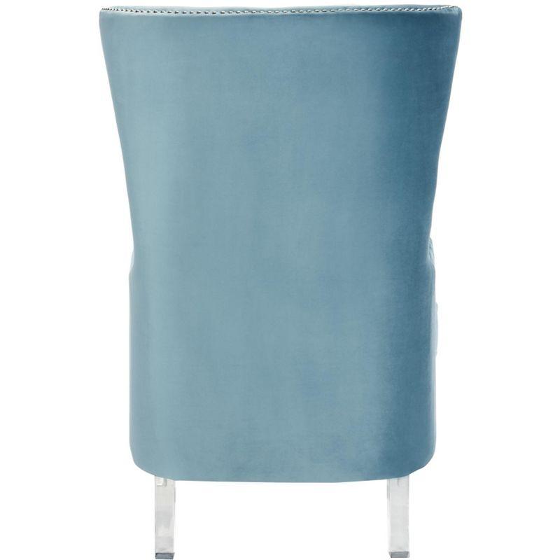 Geode Modern Wingback Chair - SFV4745 - Light Blue - Safavieh Couture