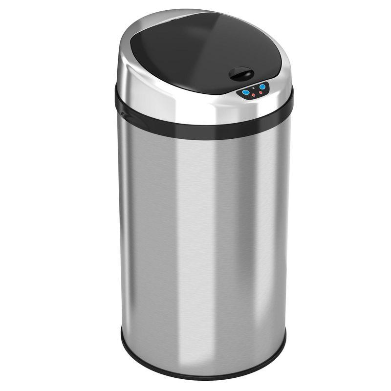 Stainless Steel 8 Gallon Motion Sensor Trash Can