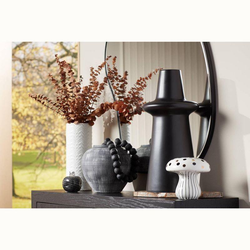 Studio 55D Decker 17 3/4" High Matte Black Ceramic Vase