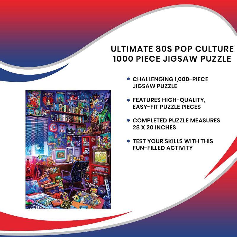 Toynk '80s Game Room Pop Culture 1000 Piece Jigsaw Puzzle By Rachid Lotf