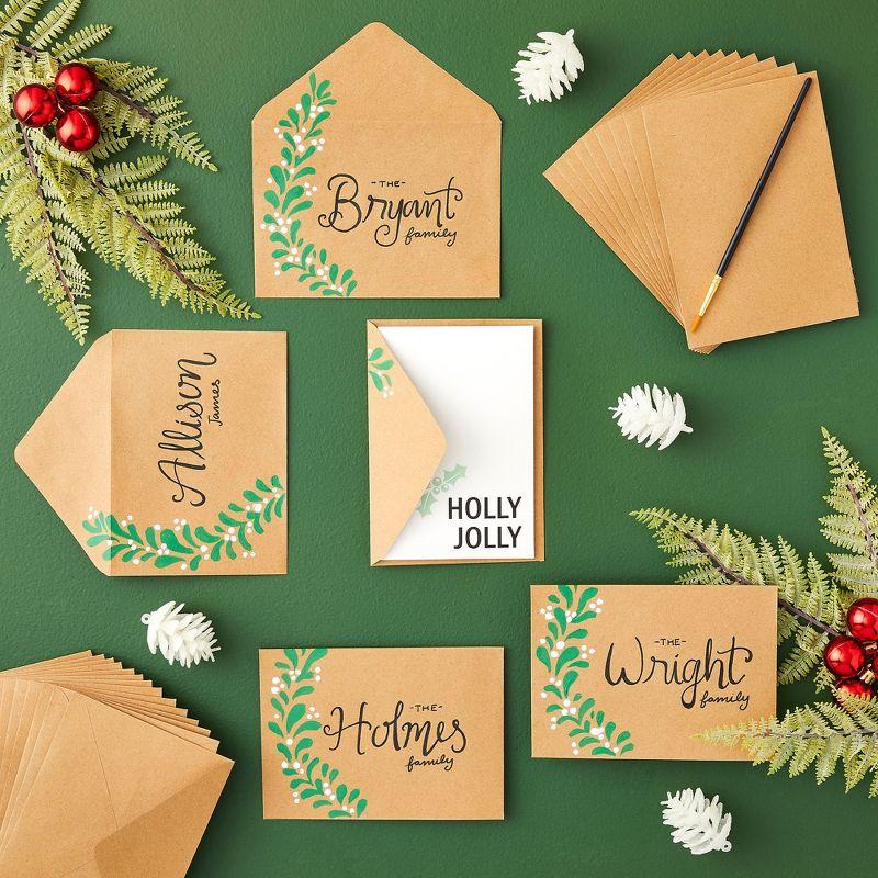 Juvale Kraft Paper Invitation Envelopes 4x6 for Special Occasions like Weddings A6 V-Flap Brown Envelopes (50 Pack)