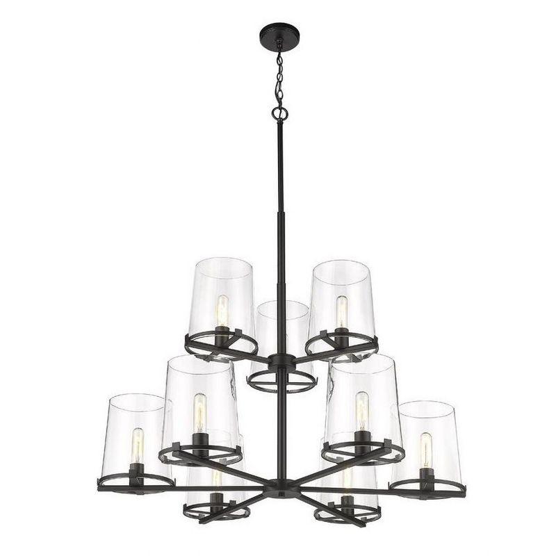 Z-Lite Callista 9 - Light Chandelier in  Matte Black