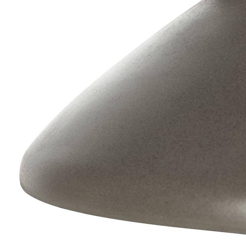 Jiraiya Concrete Accent Stool - Indoor/Outdoor - VNN1033 - Gray - Safavieh