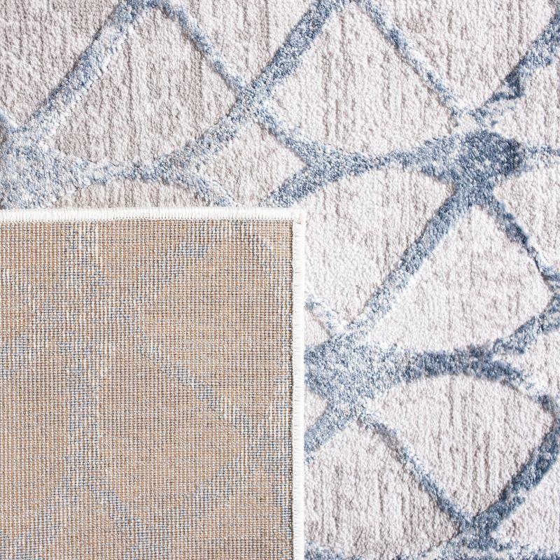 Amelia ALA792 Power Loomed Runner Rug - Grey/Blue - 2'2"x22' - Safavieh.