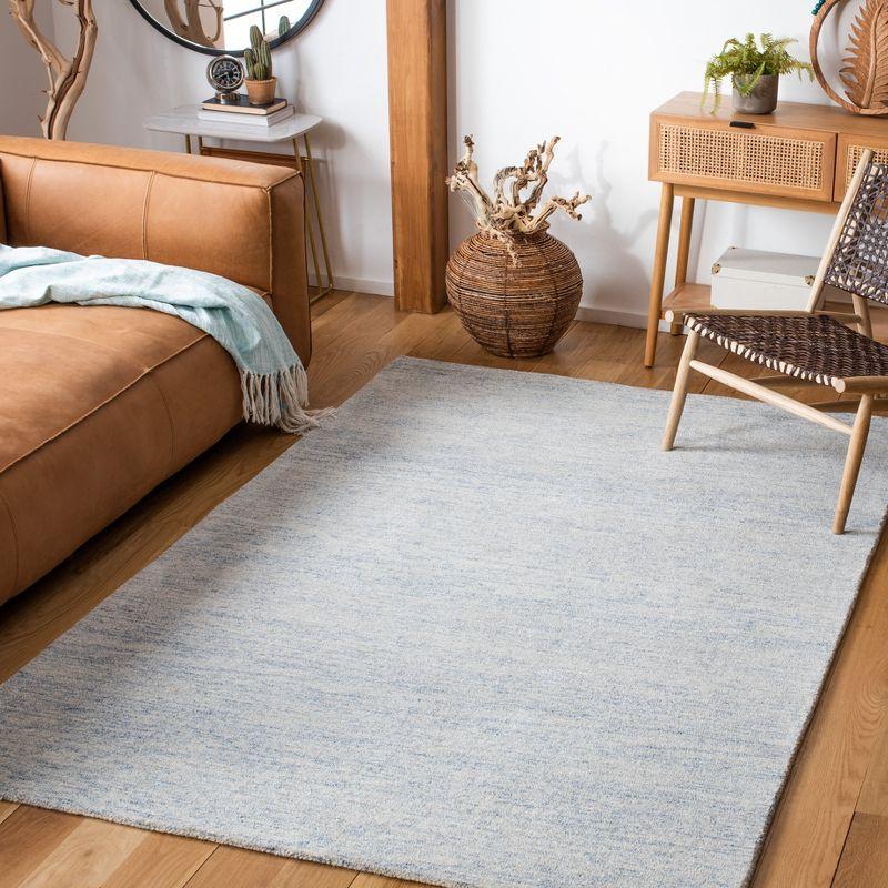 Metro Blue Hand-Tufted Wool Area Rug