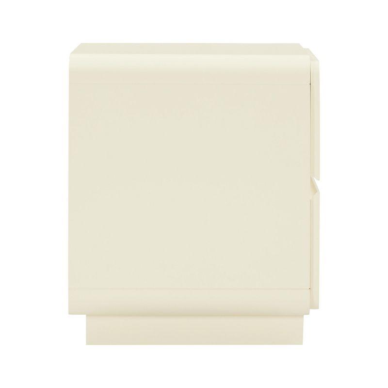 Sagura Nightstand Cream 28"W x 19"D x 22.2"H